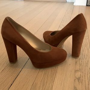 Stuart Weitzman Suede Platform Pumps
